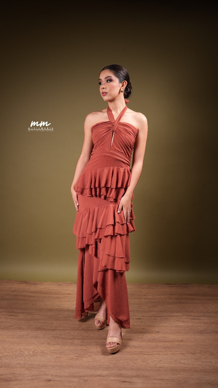 Vestido Siena Opaco Strapless De Olanes