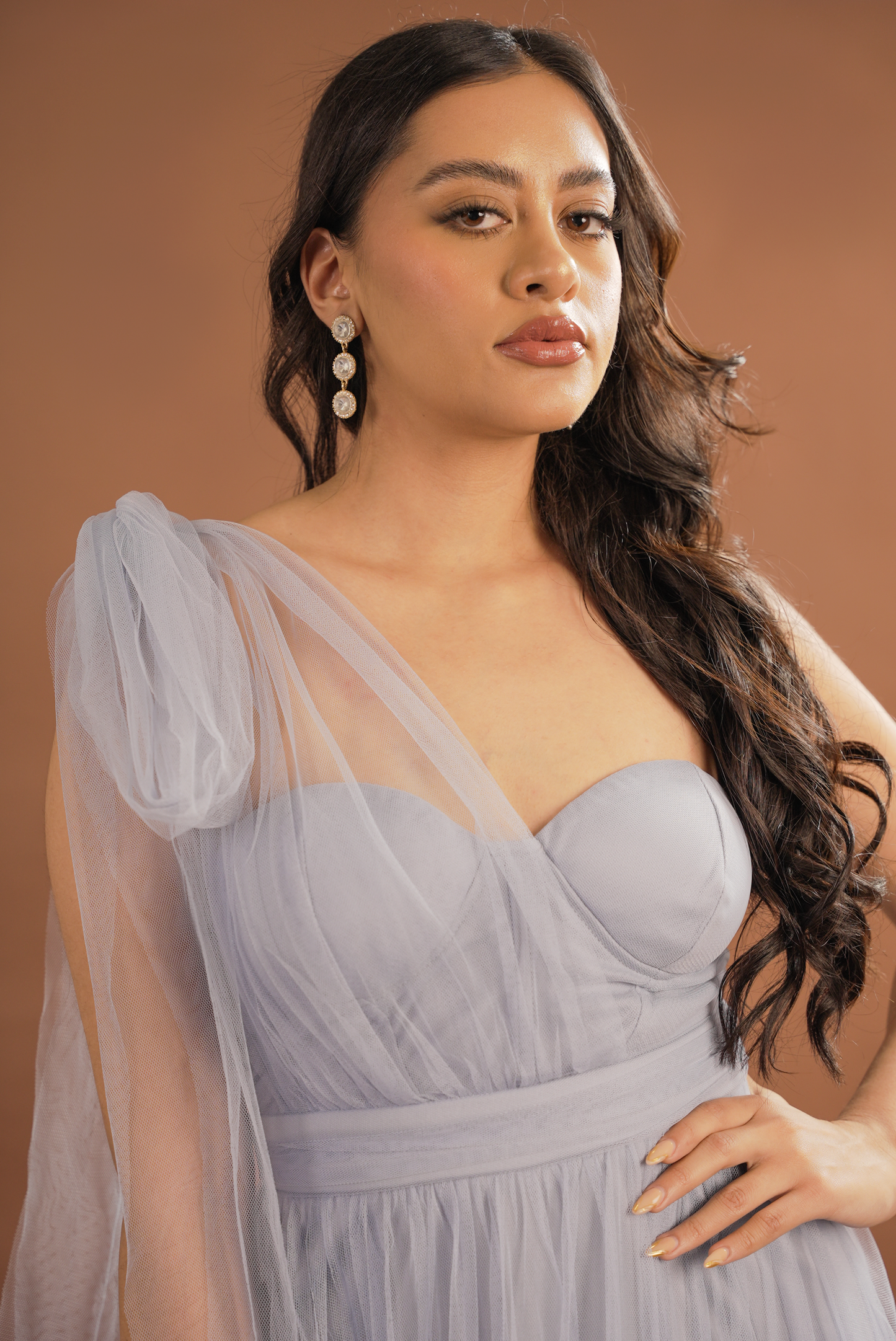 Vestido Tul con un Tirante