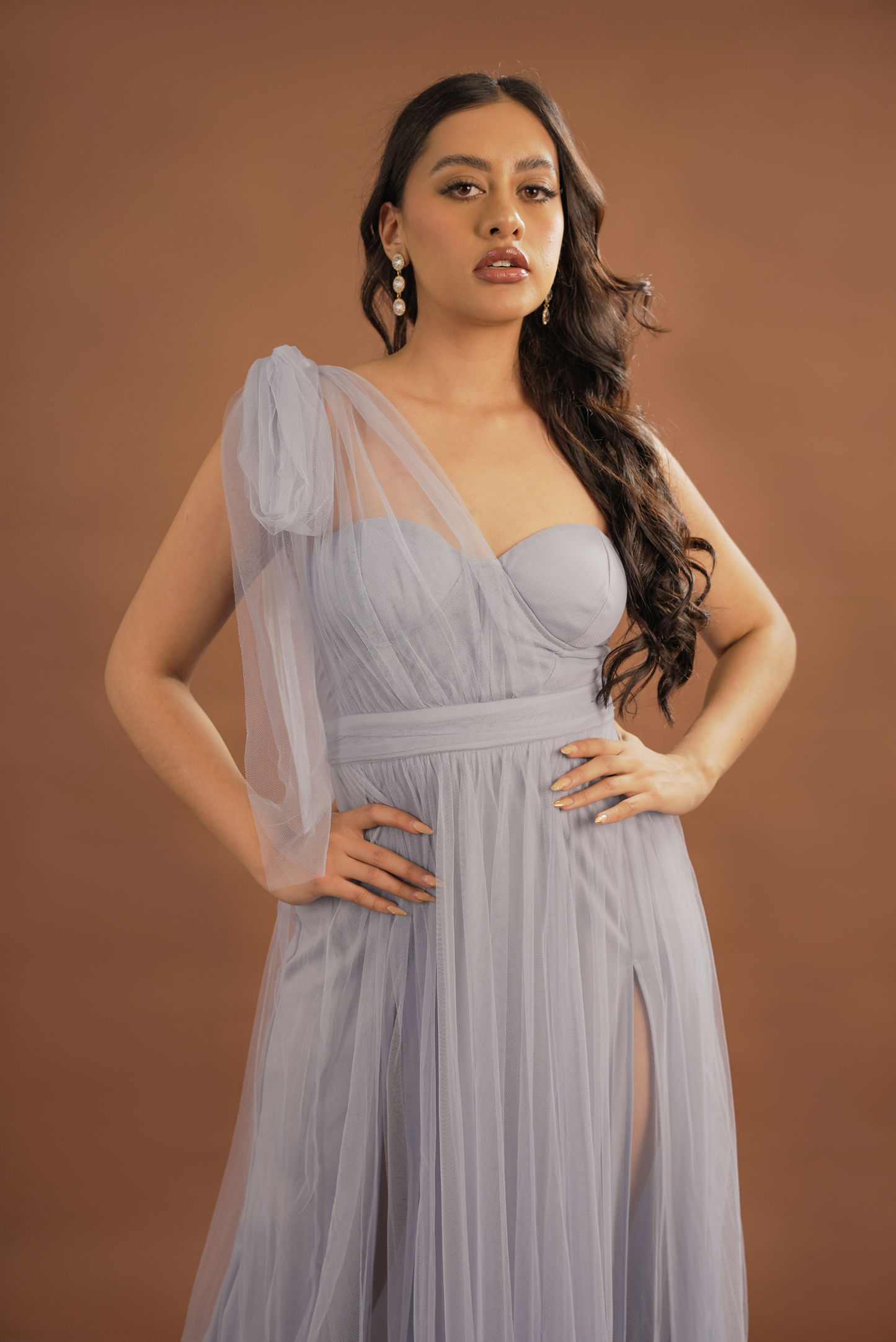 Vestido Tul con un Tirante