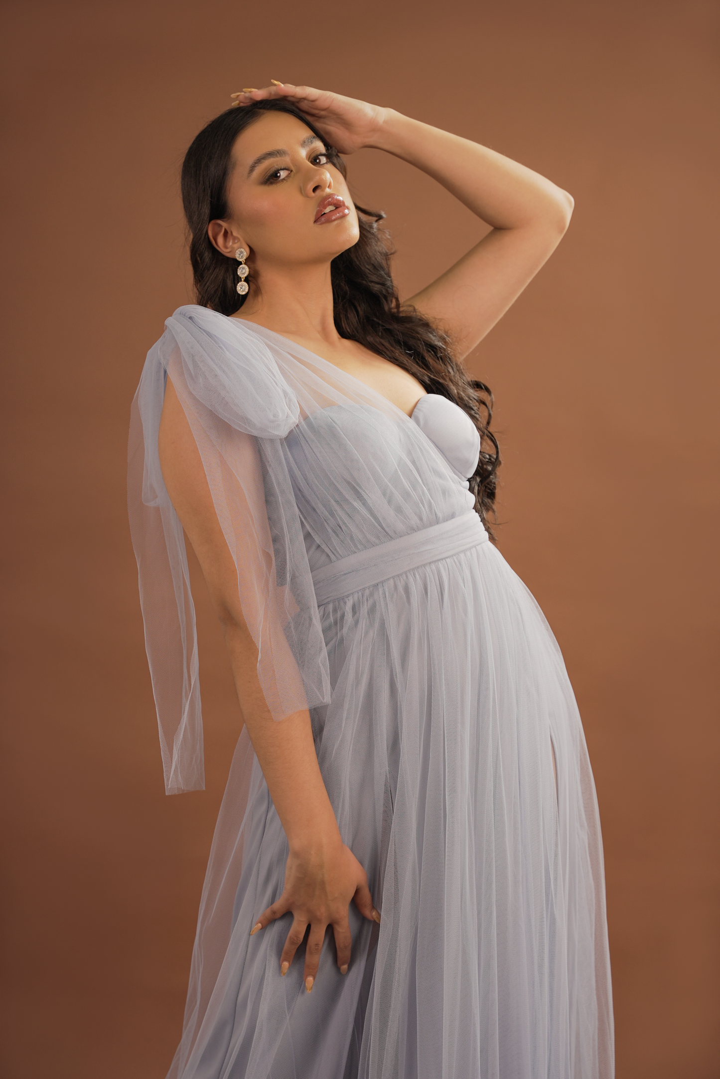 Vestido Tul con un Tirante