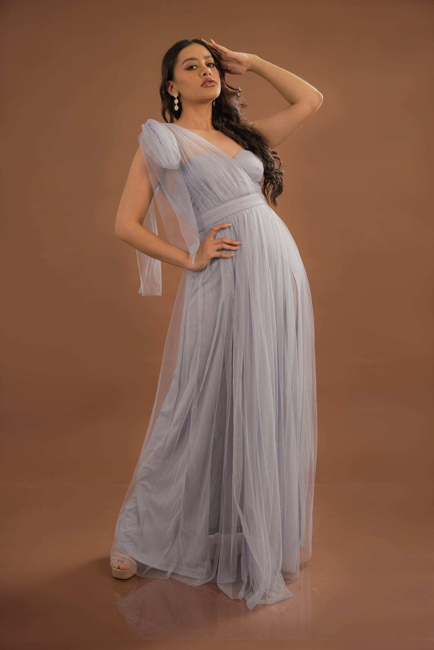 Vestido Tul con un Tirante