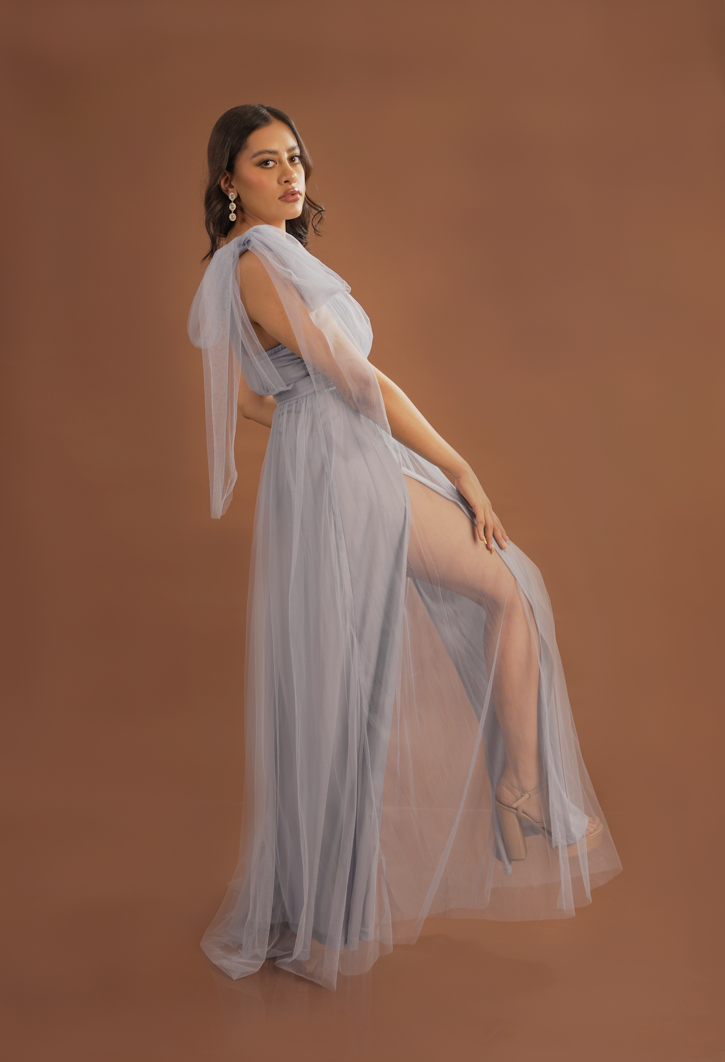 Vestido Tul con un Tirante
