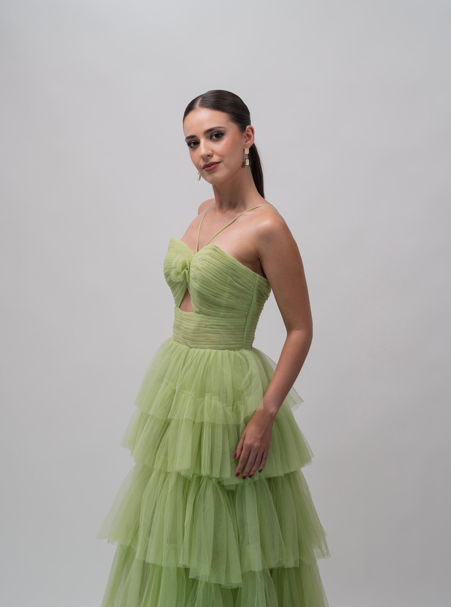 Vestido Verde Pastel Ampon Olanes