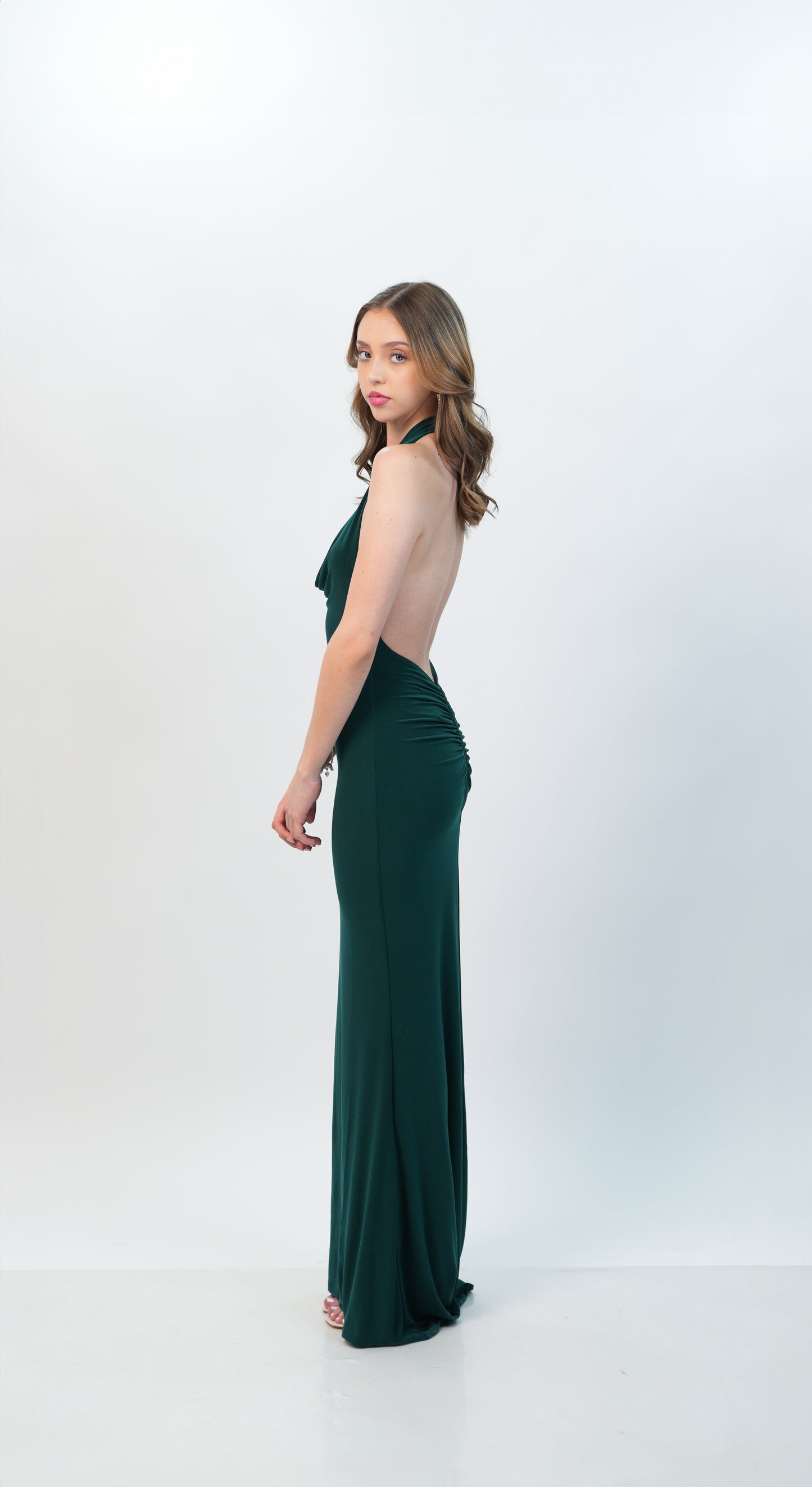 Vestido Espalda Descubierta Escote V