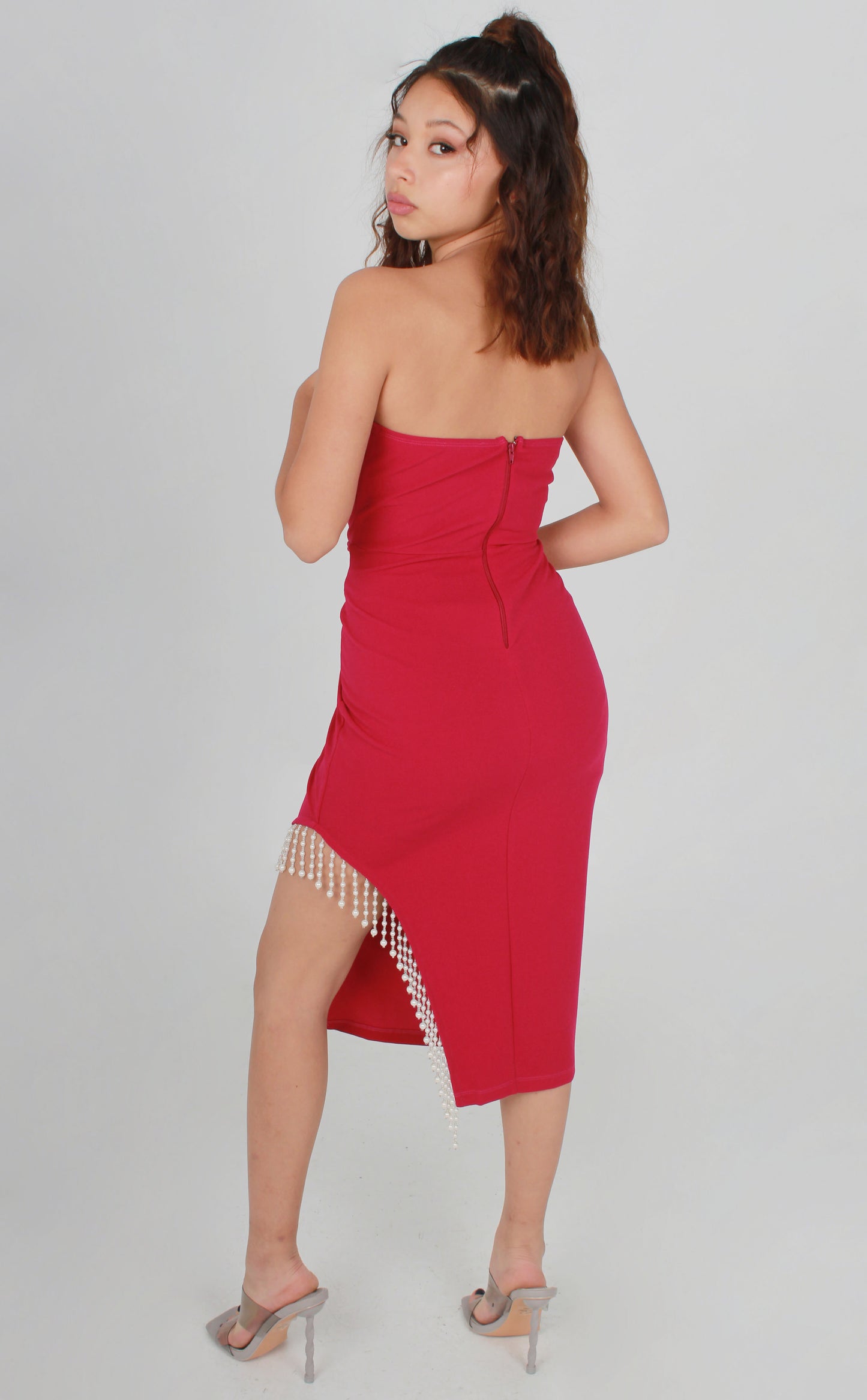 Vestido de Perlas Corto