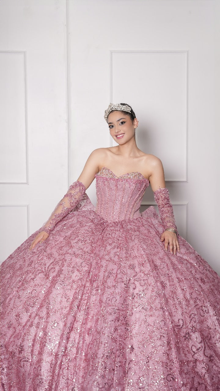 Vestido de XV Años Rosa Blush Hada