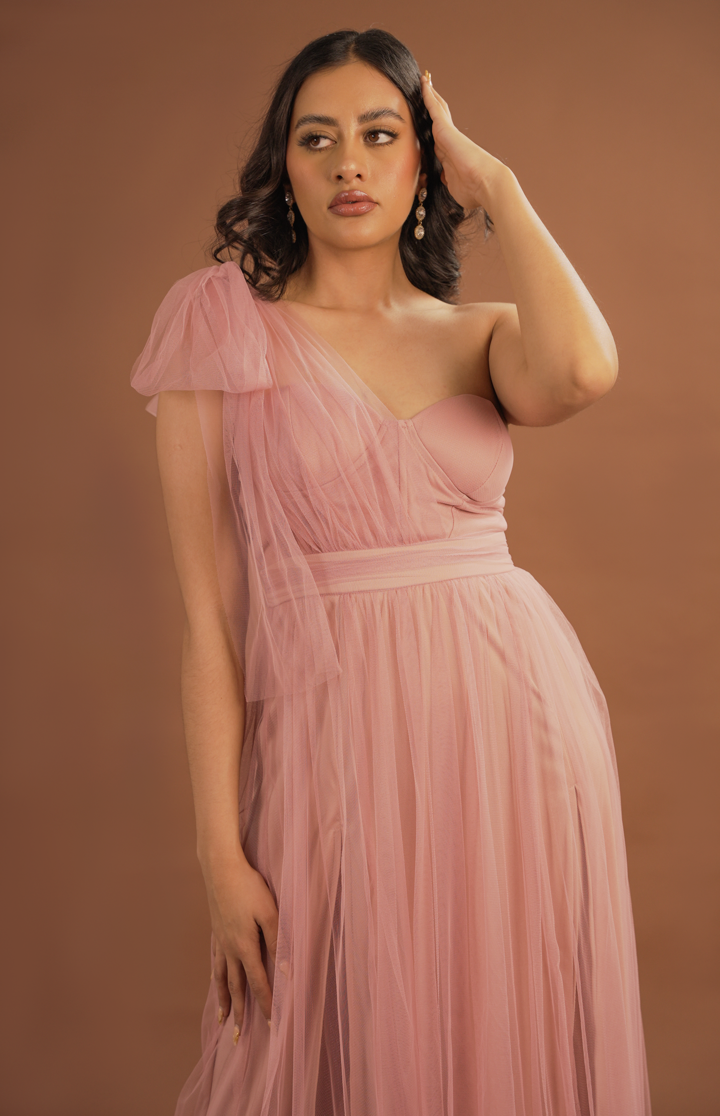 Vestido Tul con un Tirante