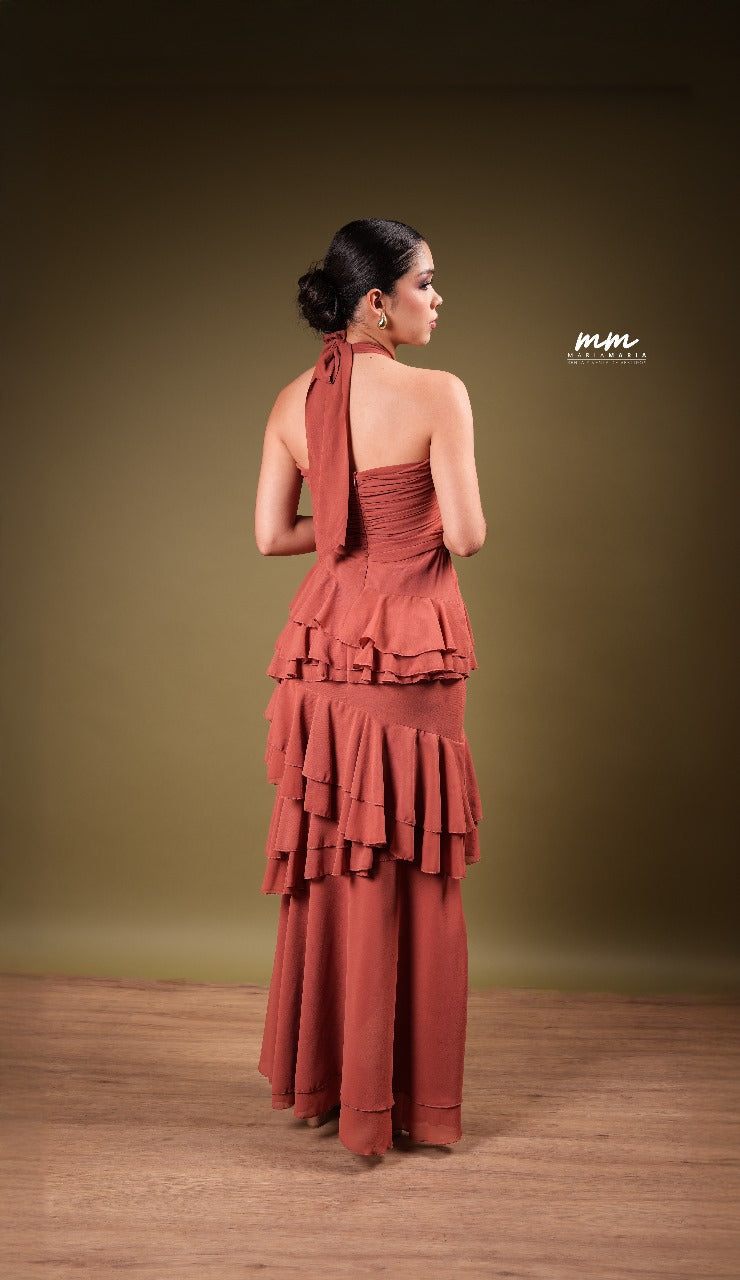 Vestido Siena Opaco Strapless De Olanes