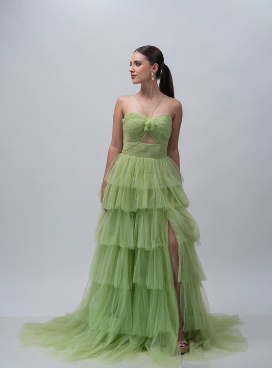 Vestido Verde Pastel Ampon Olanes