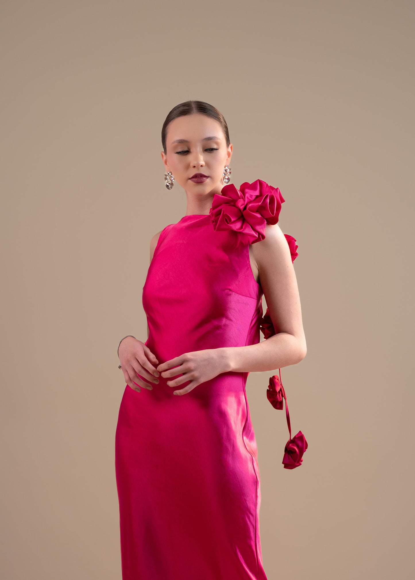 Rosa Fiusha Caida De Flores