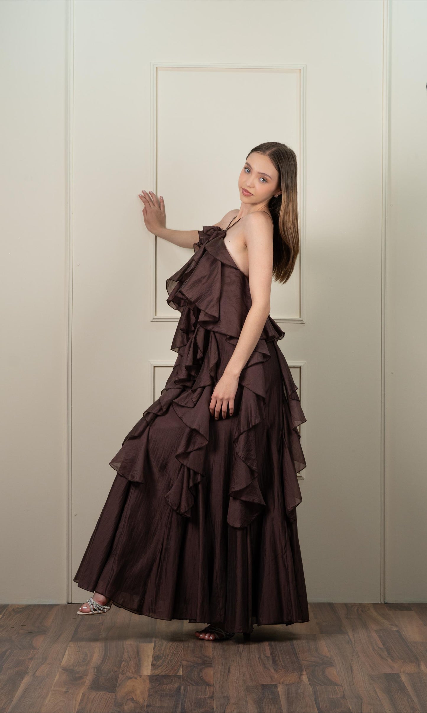 Vestido Cafe Flor Olanes