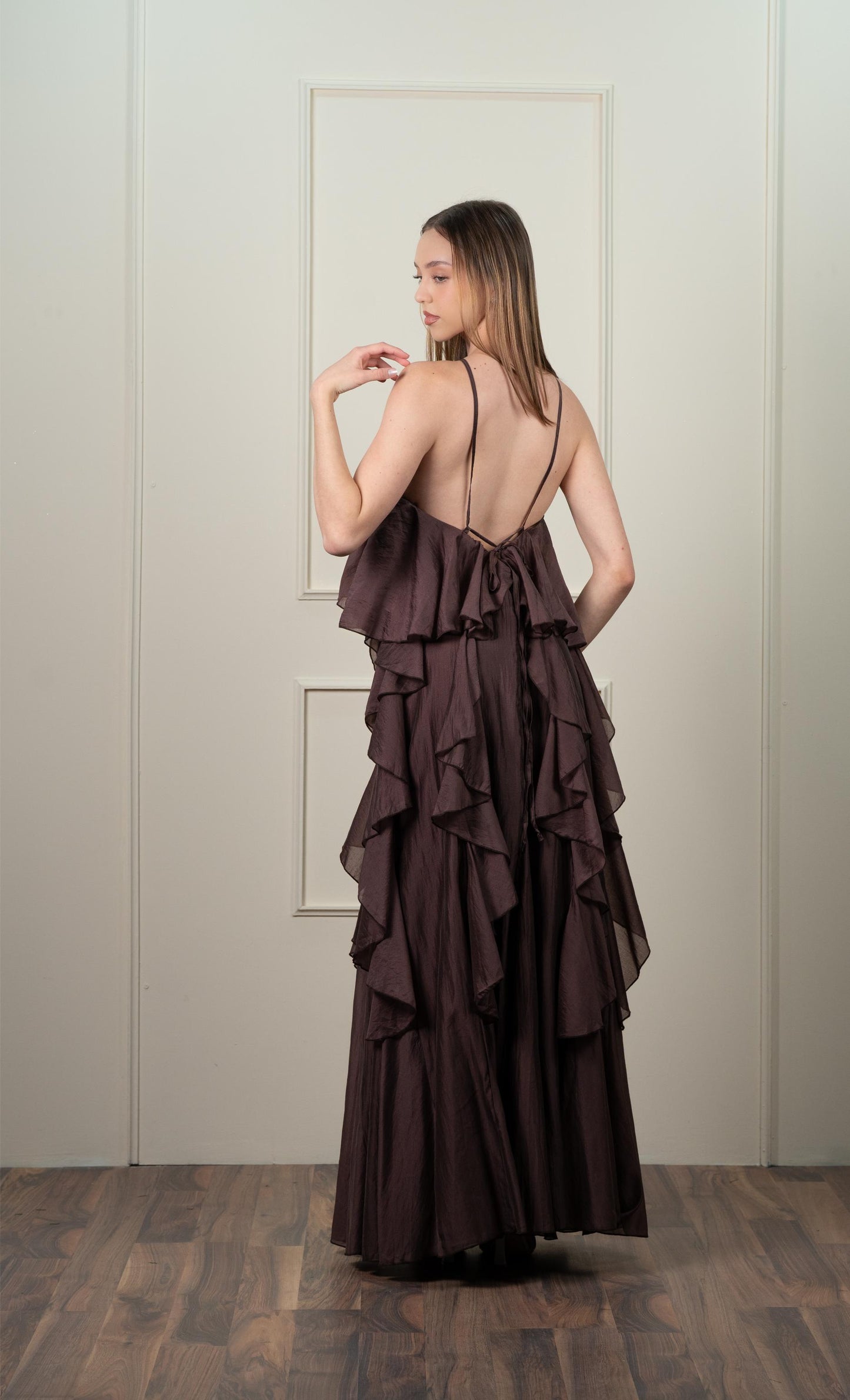 Vestido Cafe Flor Olanes