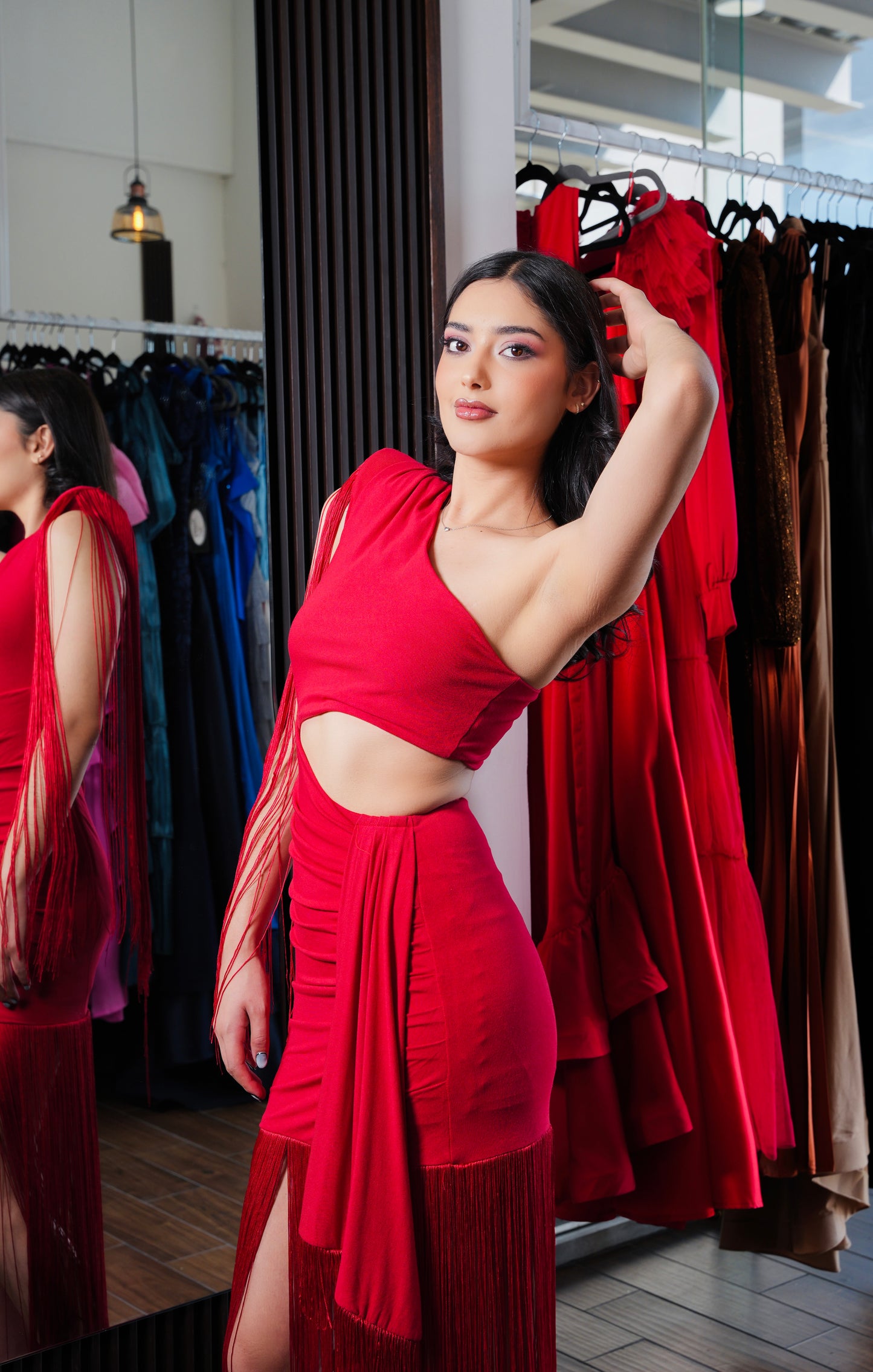Vestido Rojo Barbas