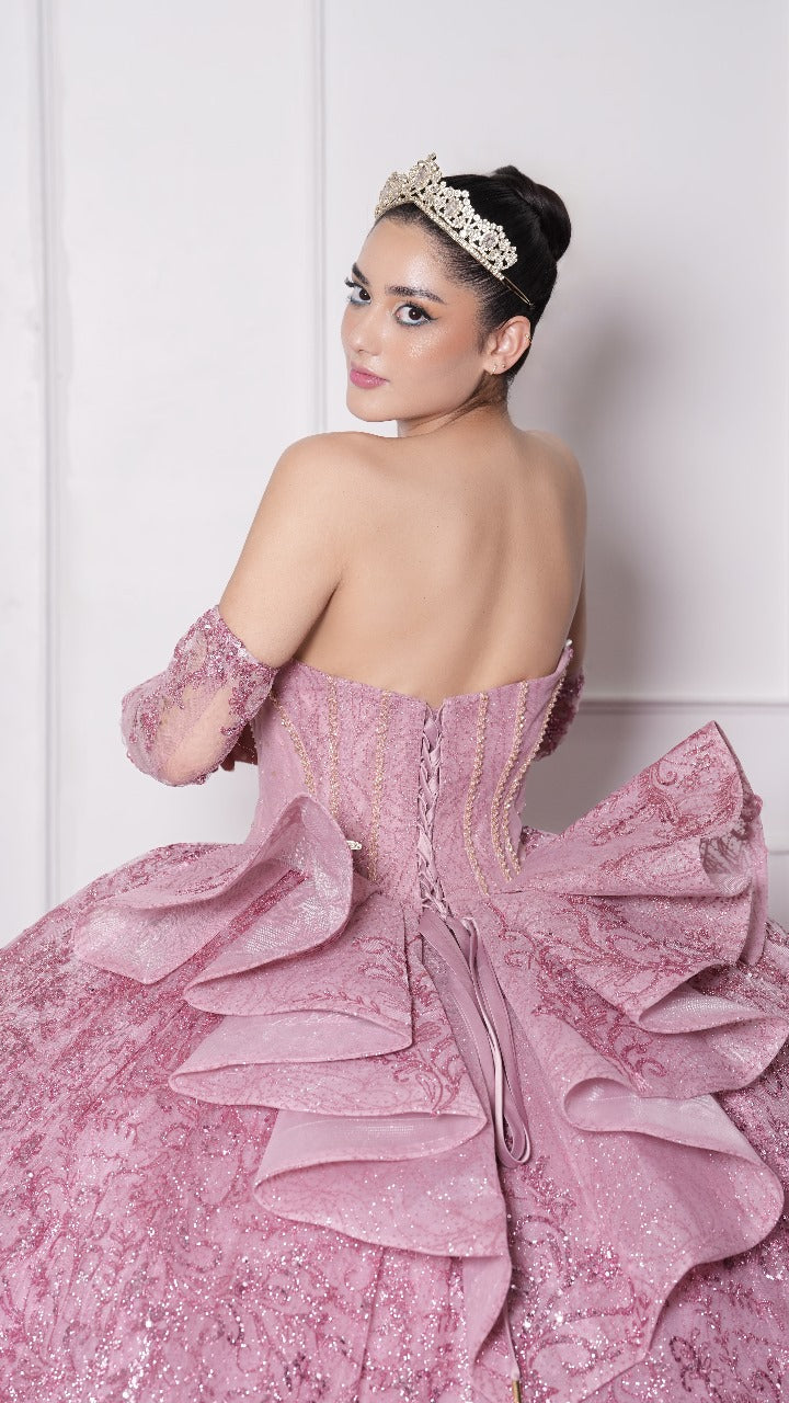 Vestido de XV Años Rosa Blush Hada