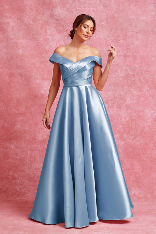Vestido con Mangas Ampon Caídas