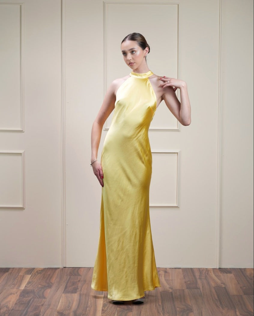 Amarillo Halter Espalda Baja