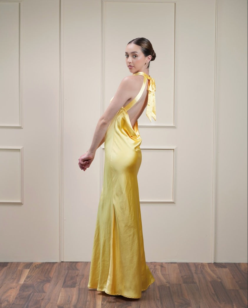 Amarillo Halter Espalda Baja