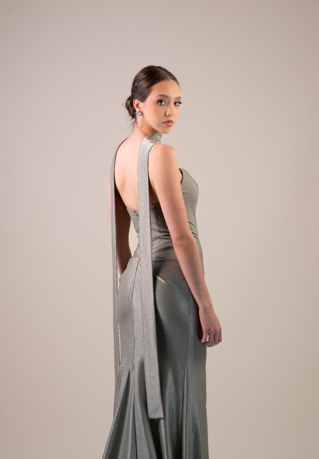 Verde Viejo Straple De Corset