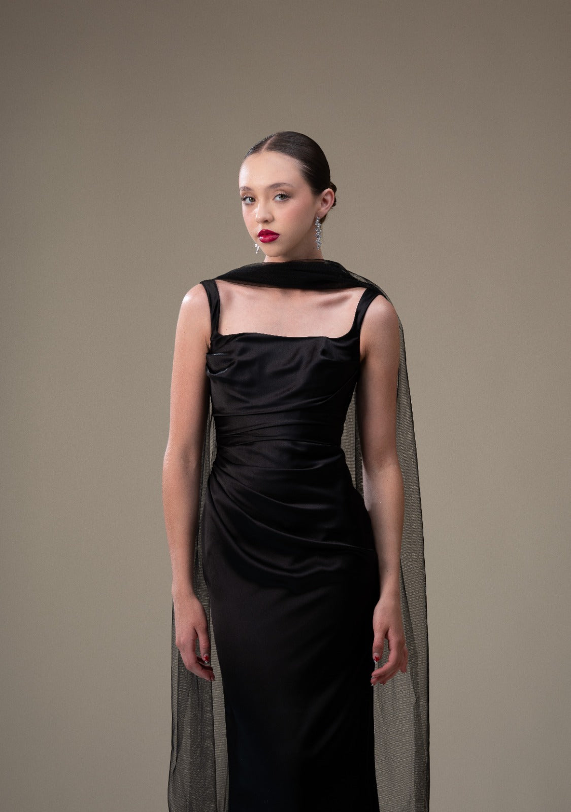 Negro Tirantes Con Estola