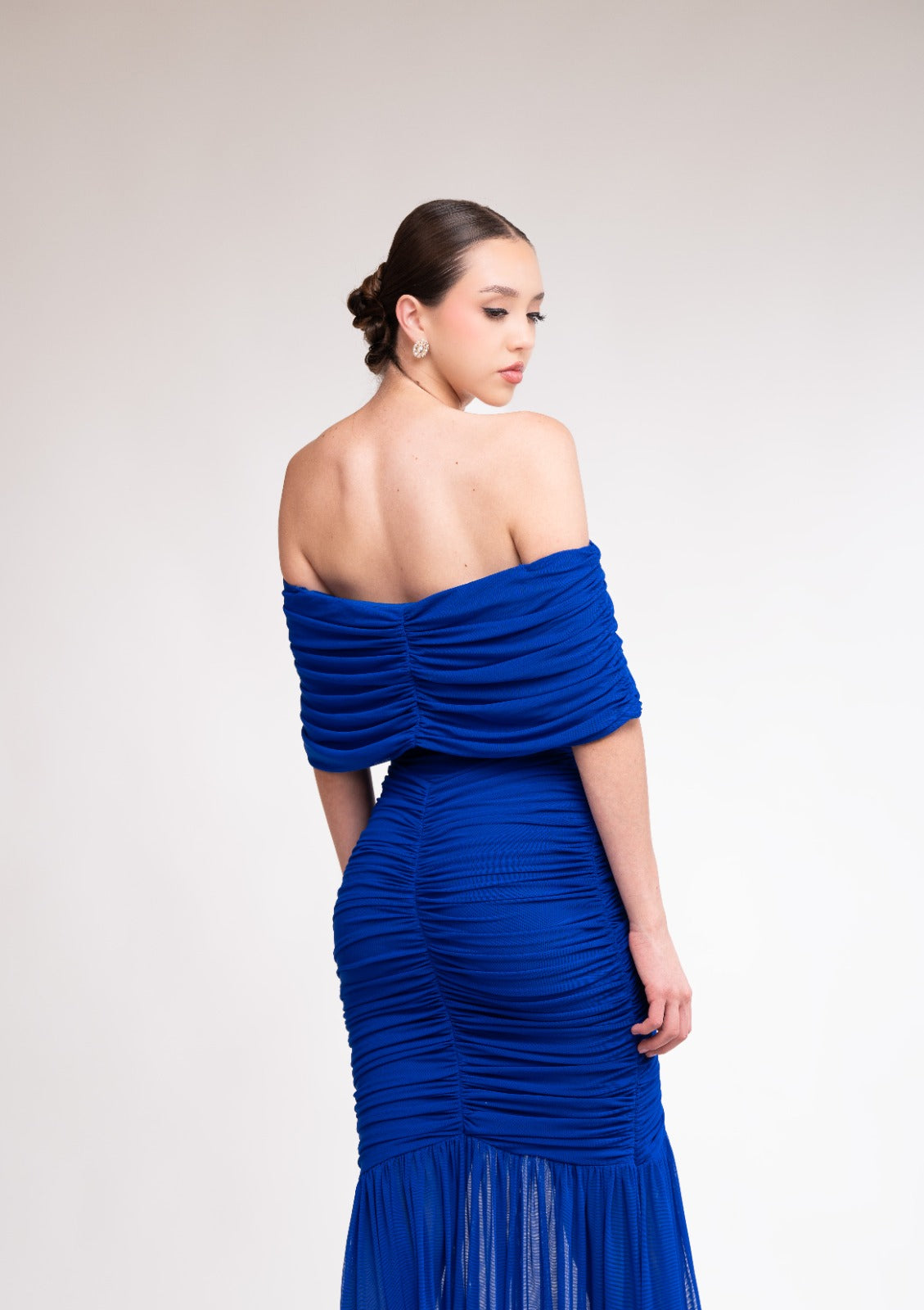 Azul Rey Manga Campesina Corrugado