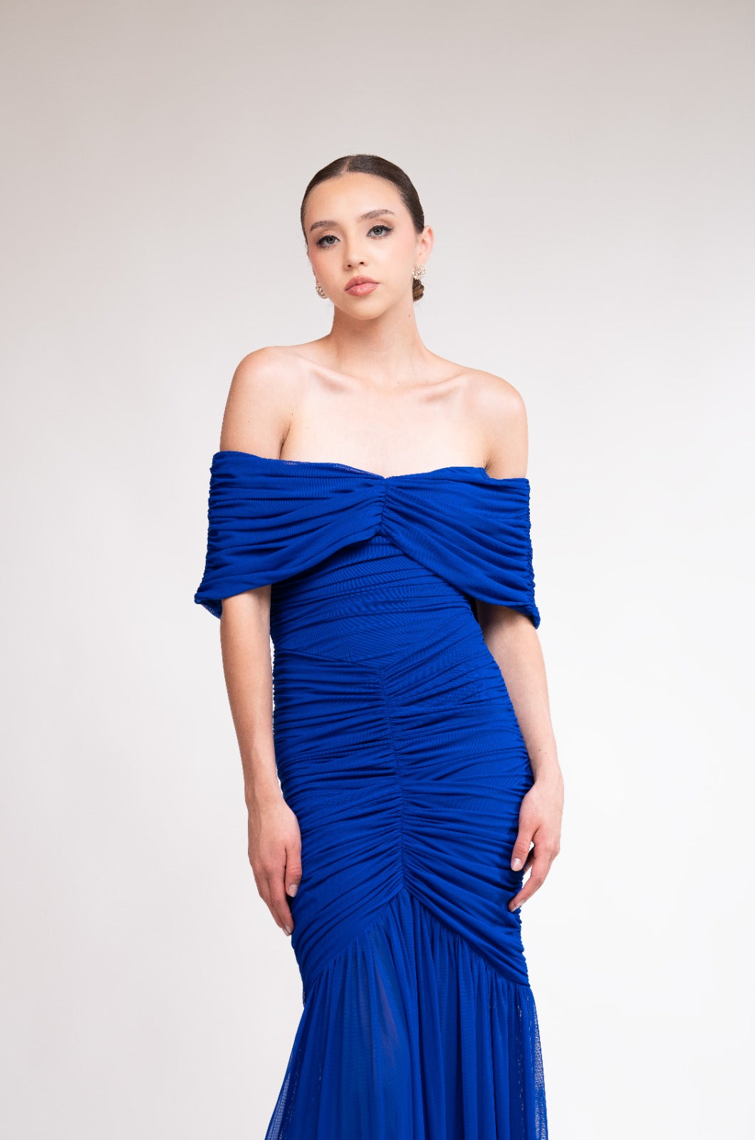 Azul Rey Manga Campesina Corrugado