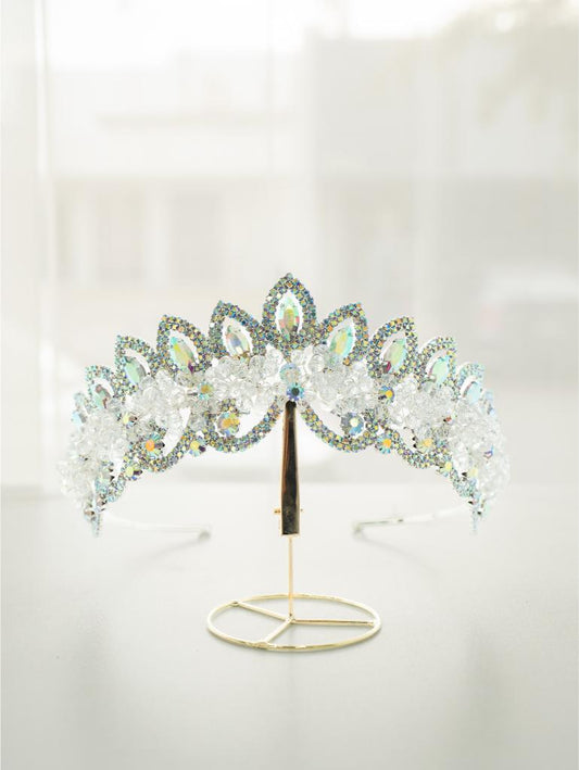 Tiara Plata con tornasol